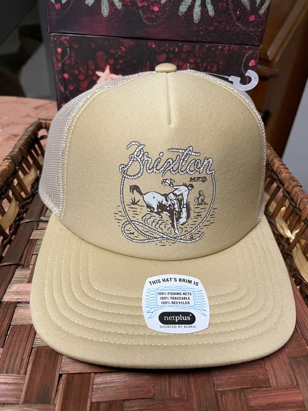 Brixton Beige Western Rope Logo Cap